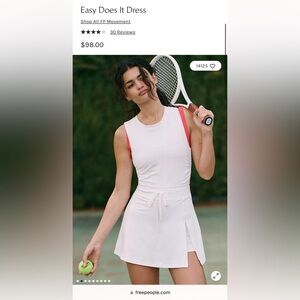 FP Movement Easy Does It White Tennis  Dress
